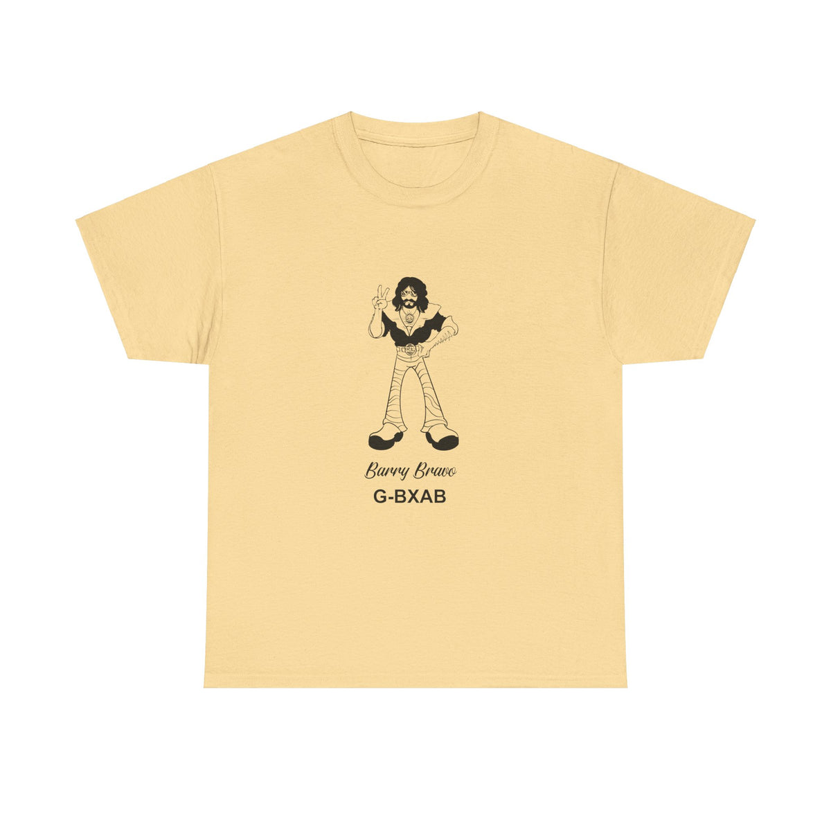 Tee Barry Bravo Piper PA28 Aircraft Retro Cartoon Design Unisex Heavy Cotton