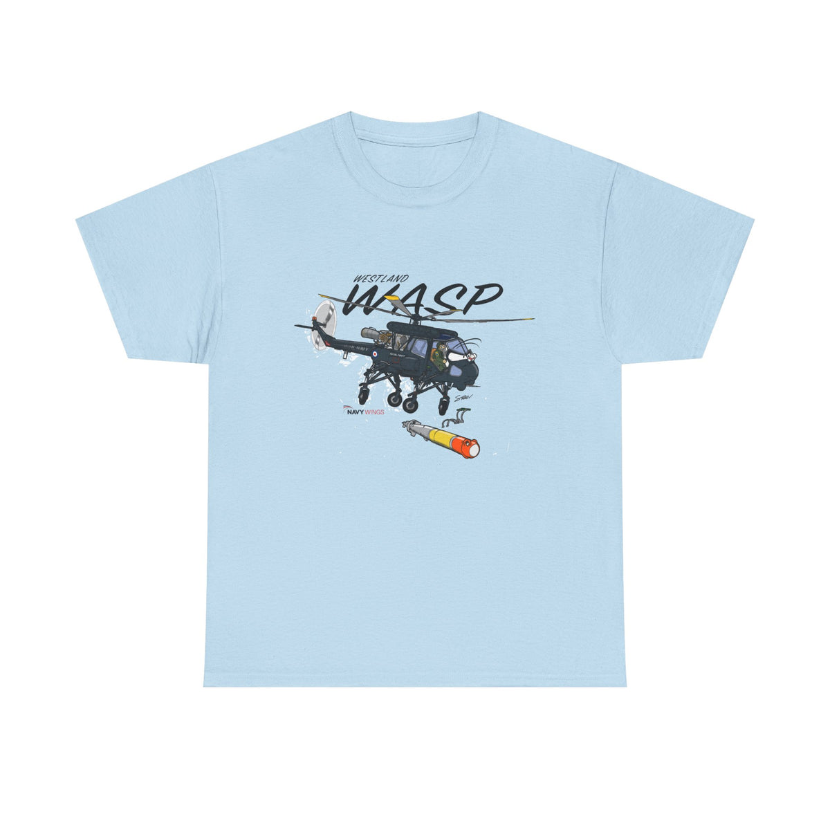 Wasp Attack Helicopter Tee — Military Aviation Graphic T-Shirt