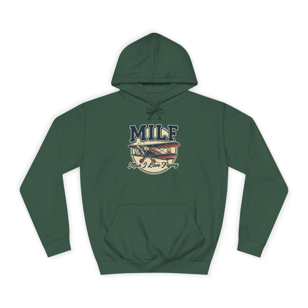 MILF Retro Flag Hoodie – Vintage Americana College Style