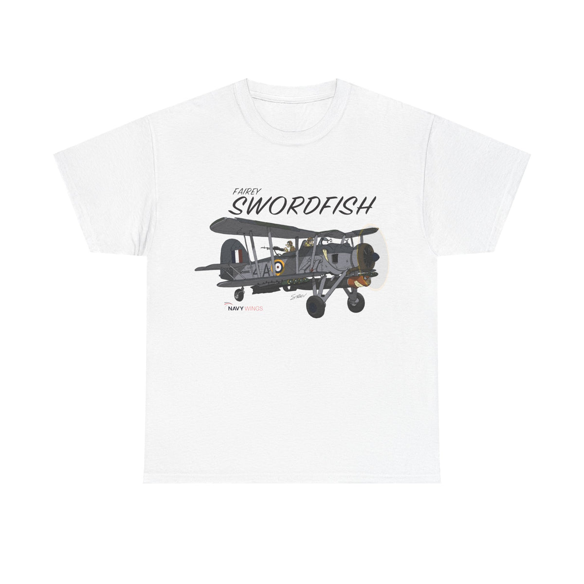 Swordfish Vintage Biplane T-Shirt — WWII Aircraft Aviation Tee