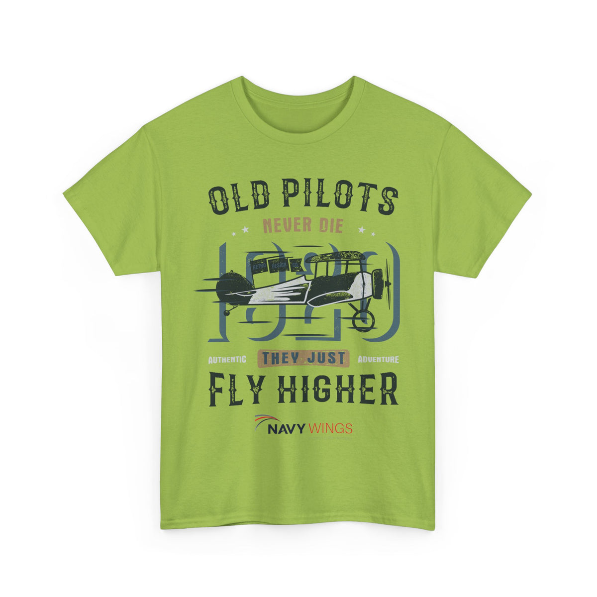 Aviation Pilot Tee - Old Pilots never Die they just Fly Higher