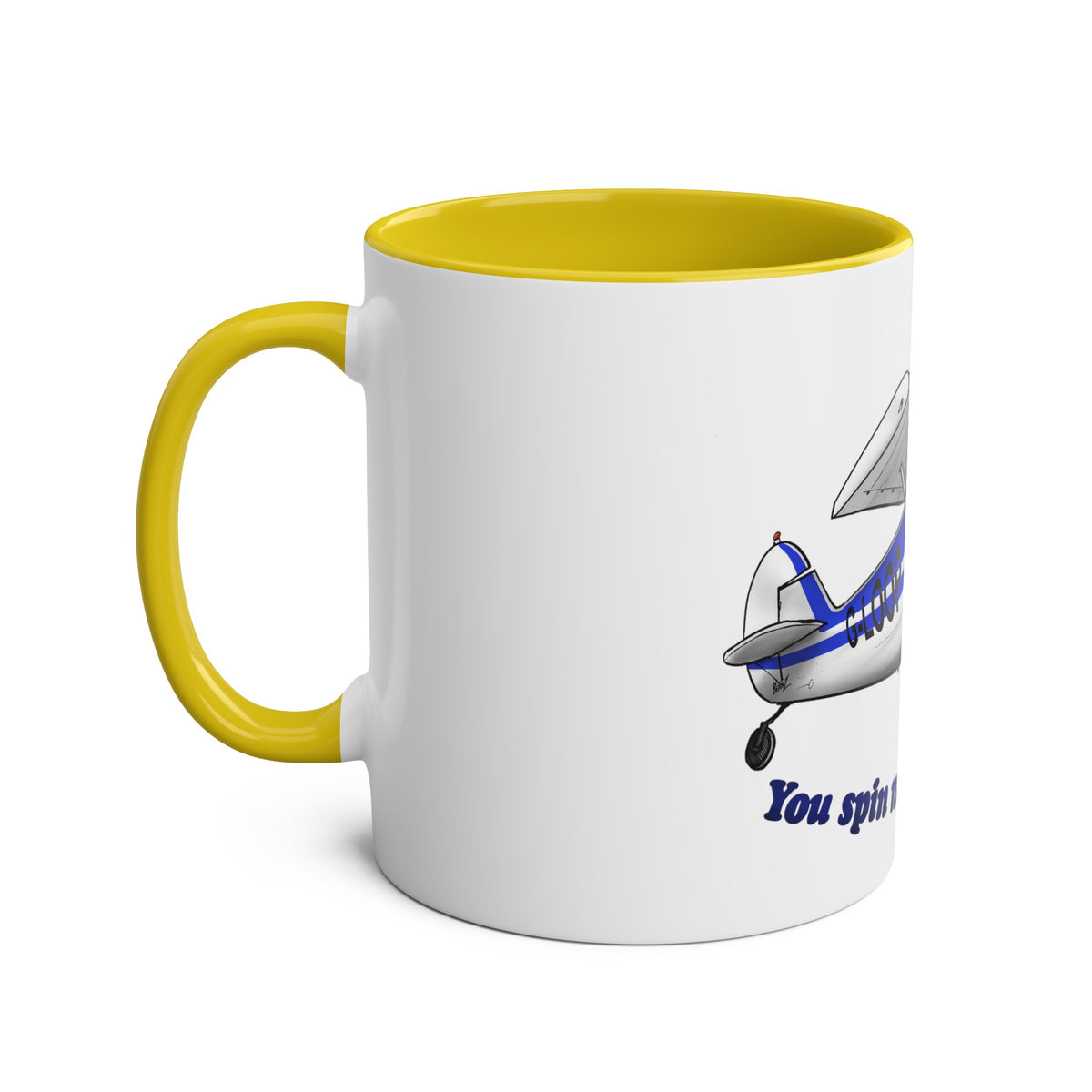 Super Cub Two-Tone Coffee Mugs, 11oz - Funky Aviation