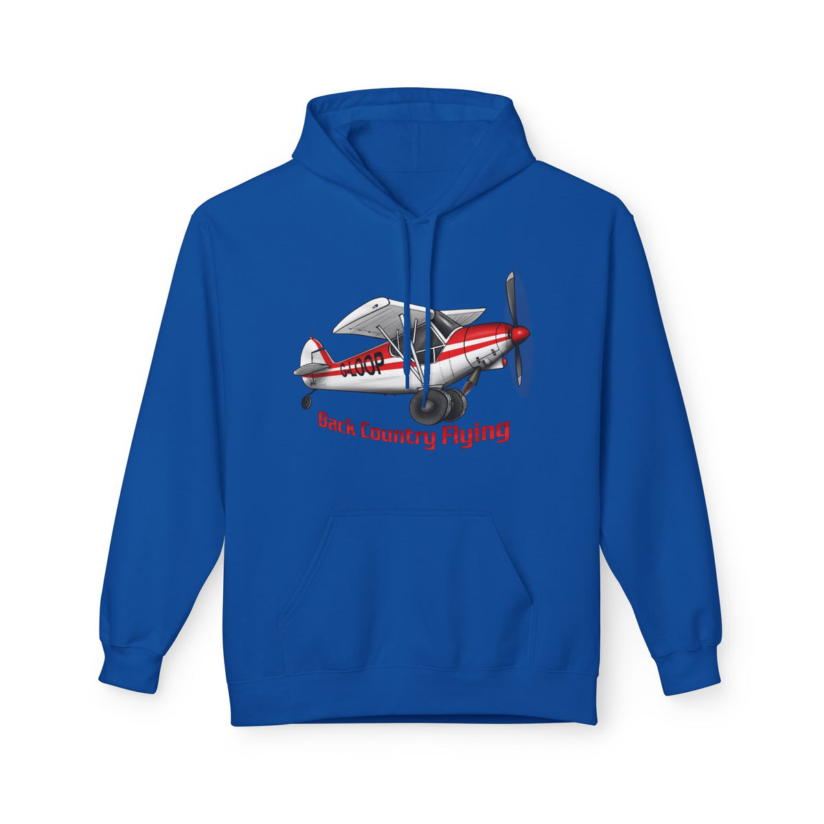 Fleece Hoodie - Alaskan Bush Pilot Super Cub Design