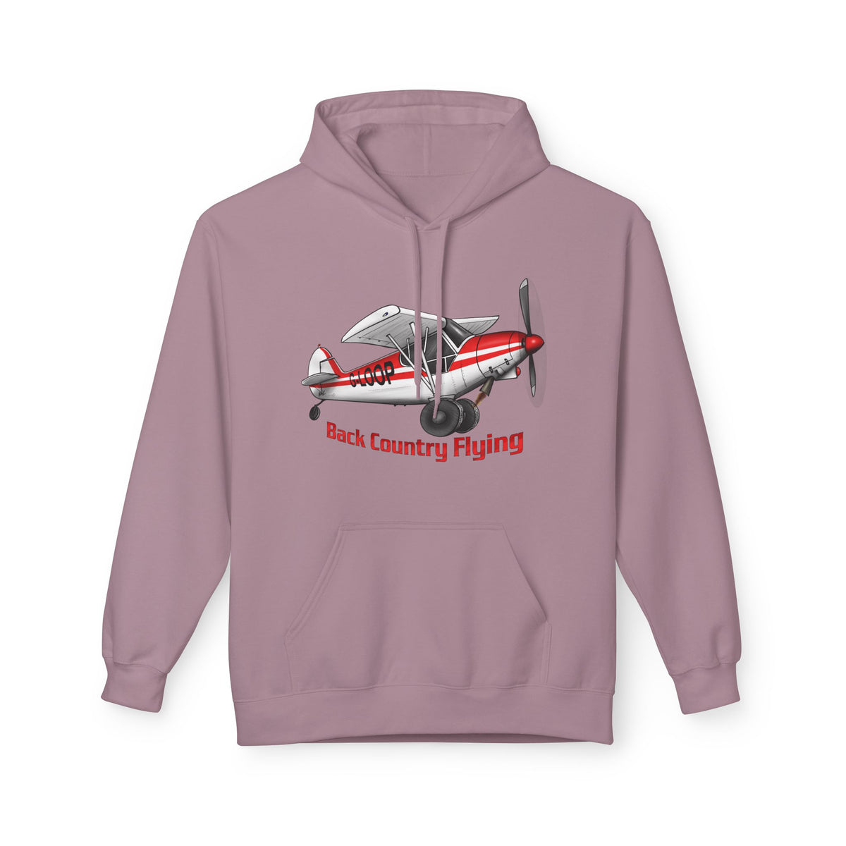 Fleece Hoodie - Alaskan Bush Pilot Super Cub Design
