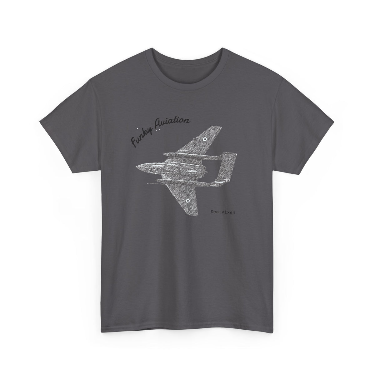 Funky Aviation Sea Vixen Vintage Aircraft T-Shirt