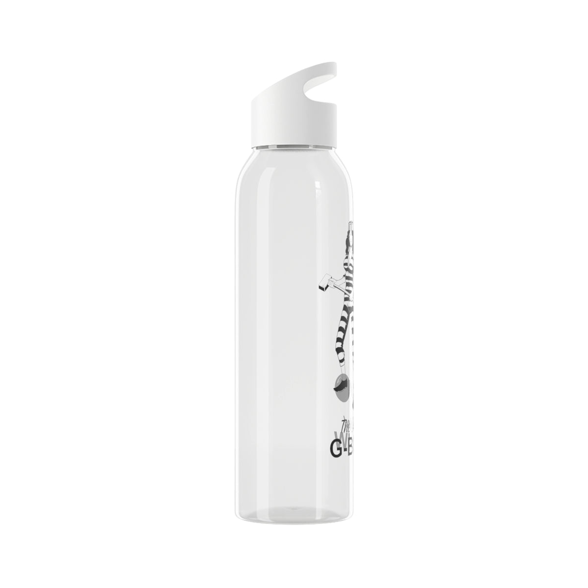 G-BONW Jailbird Glass Water Bottle - Vintage Style Design