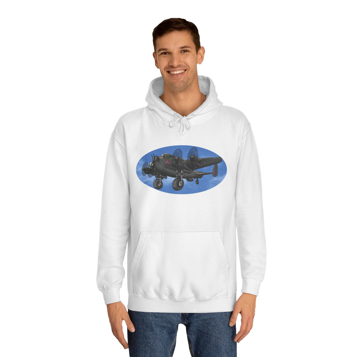 Vintage Lancaster Bomber Hoodie - Aviation Graphic Pullover