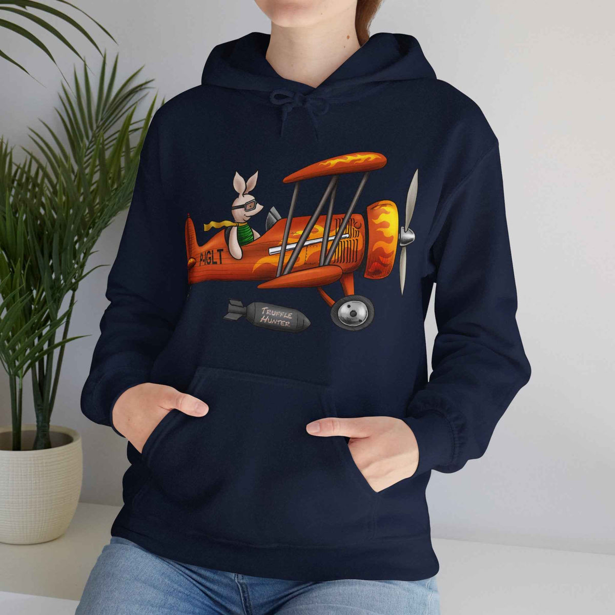 This little Piggy Pilot design Unisex Hoodie - Funky Aviation