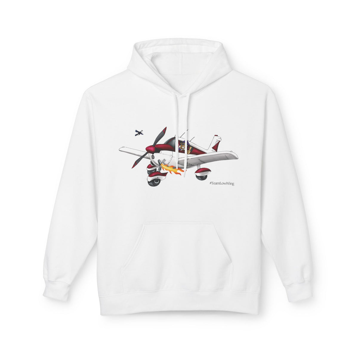 Flying Crazy Aviation Hoodie — 'Flying Crazy' Pilot/Plane Lover Fleece
