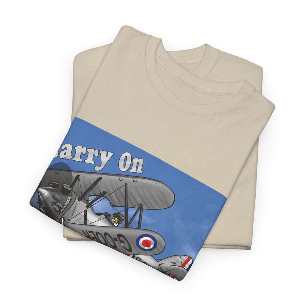Carry On Flying Vintage Biplane Aviation T-Shirt