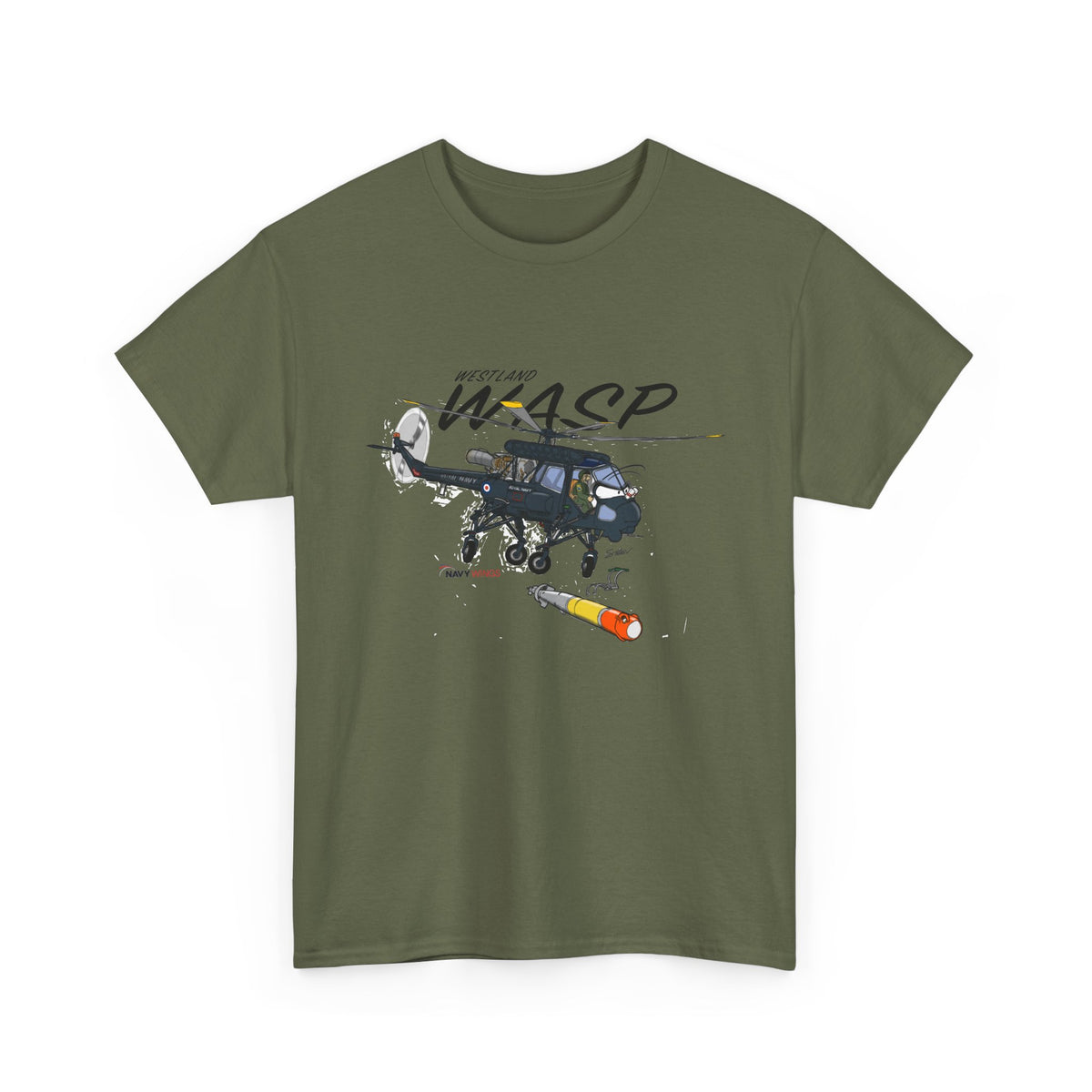 Wasp Attack Helicopter Tee — Military Aviation Graphic T-Shirt