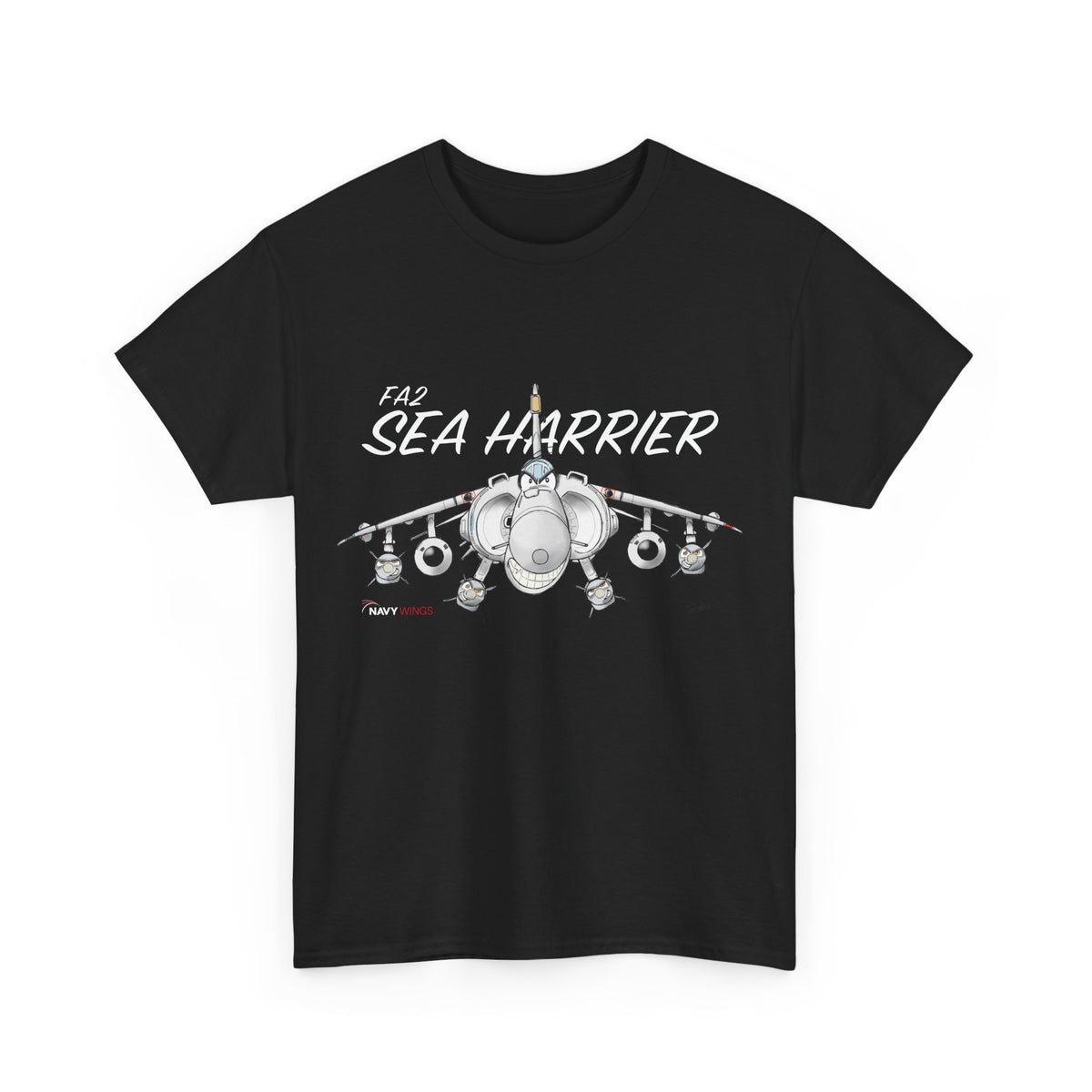 Vintage Fighter Jet Graphic Cotton T-Shirt