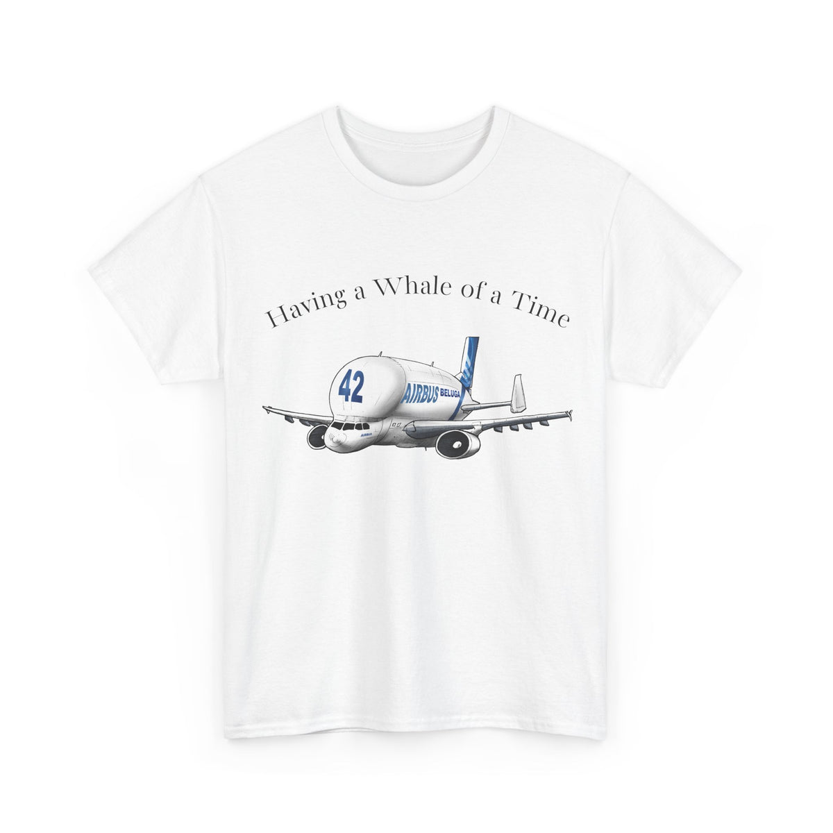 Having a Whale of a Time Beluga Heavy Cotton Tee