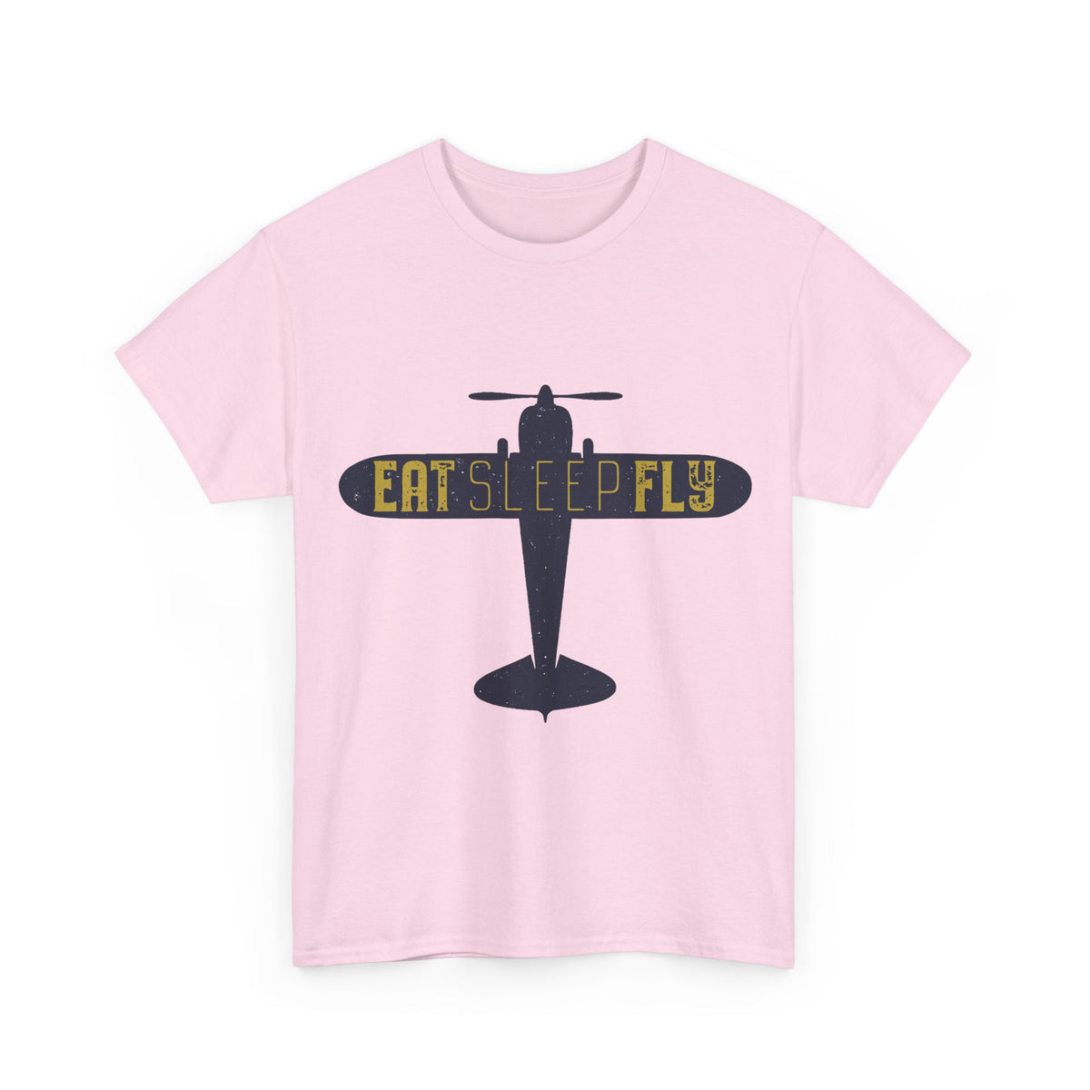 Eat Sleep Fly T-Shirt — Vintage Airplane Pilot Tee