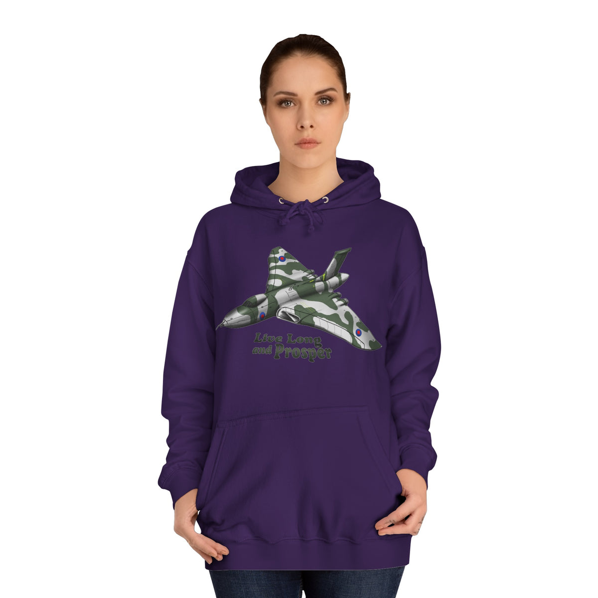 Vulcan Bomber Aircraft Unisex College Hoodie - Funky Aviation