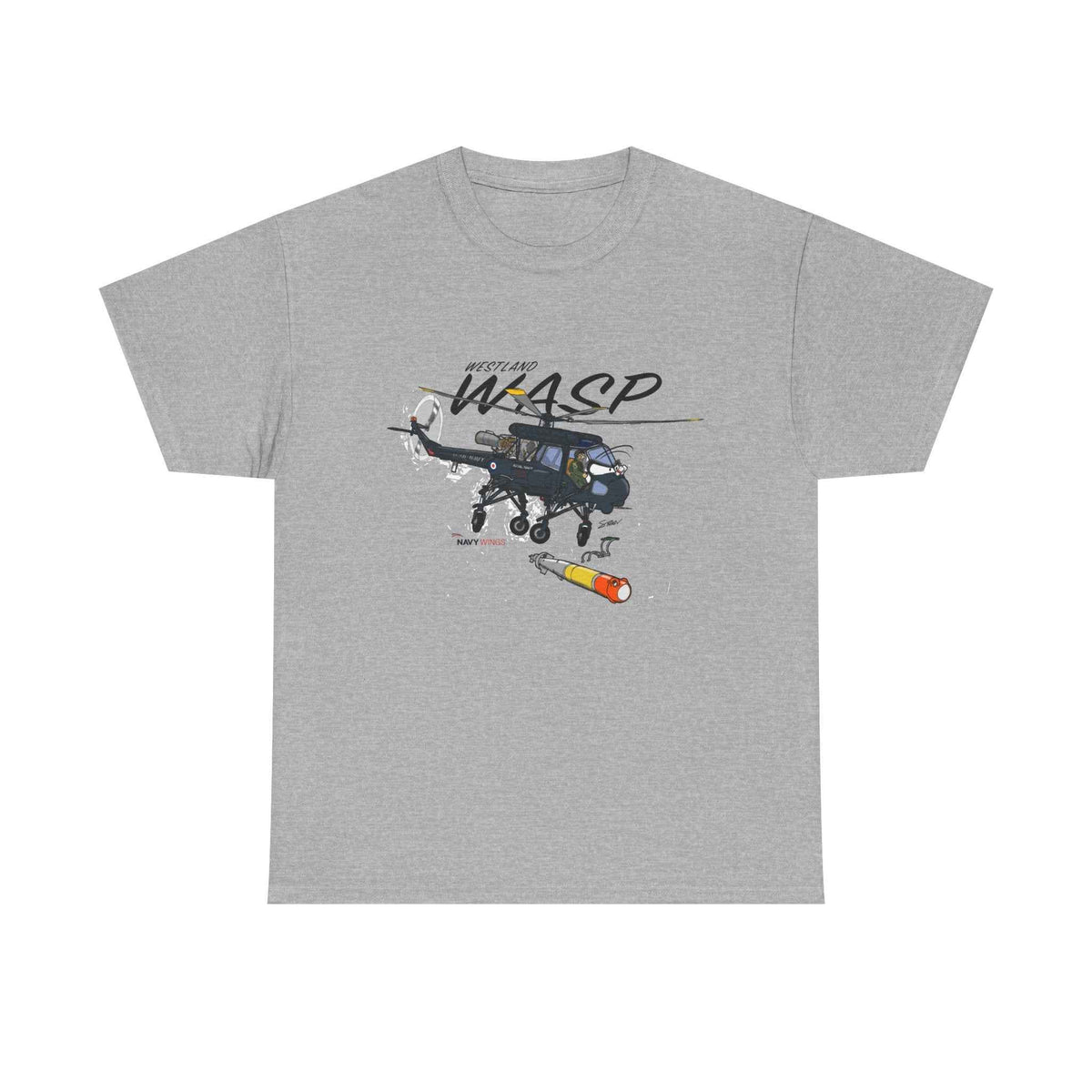Wasp Attack Helicopter Tee — Military Aviation Graphic T-Shirt