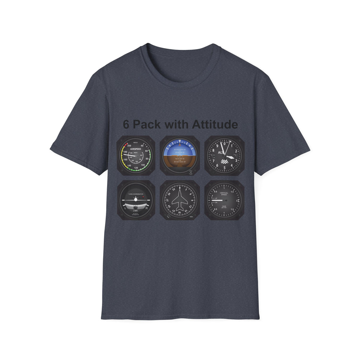 Aviator 6 Pack Unisex T-Shirt - Attitude Collection