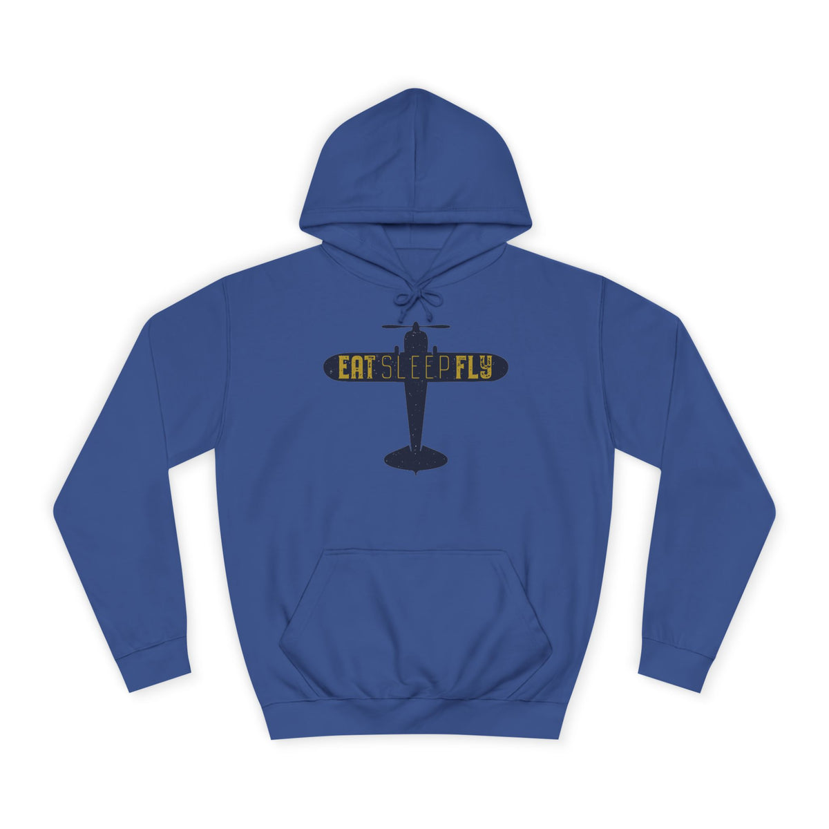 Aviator Hoodie – 'Eat Sleep Fly' Vintage Airplane Hoodie
