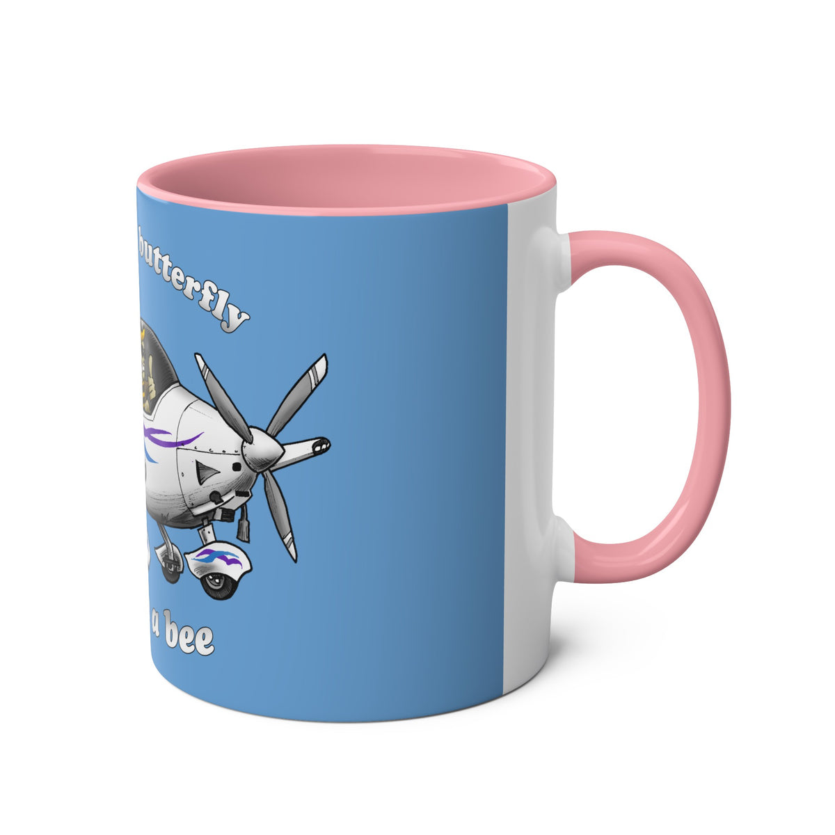 Sting Aircraft Two-Tone Coffee Mugs, 11oz - Funky Aviation
