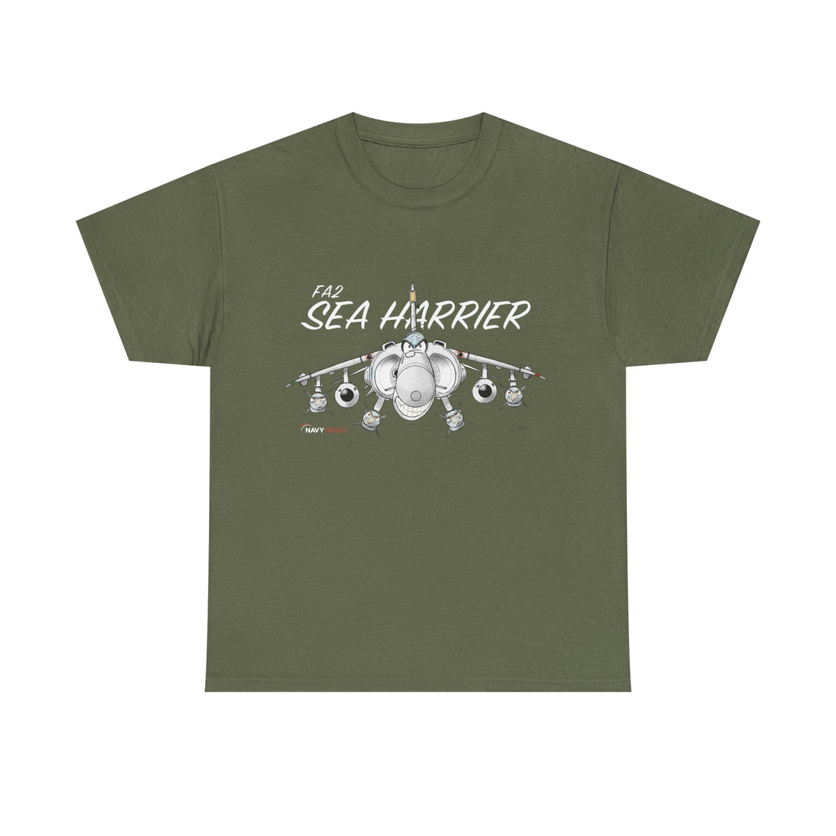 Vintage Fighter Jet Graphic Cotton T-Shirt