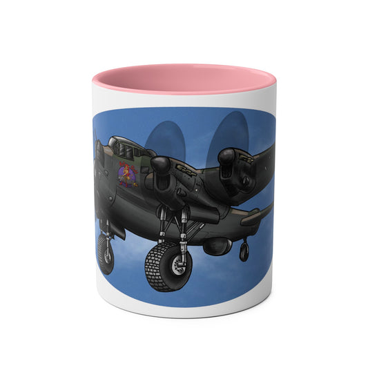 Lancaster Bomber Two-Tone Coffee Mugs, 11oz