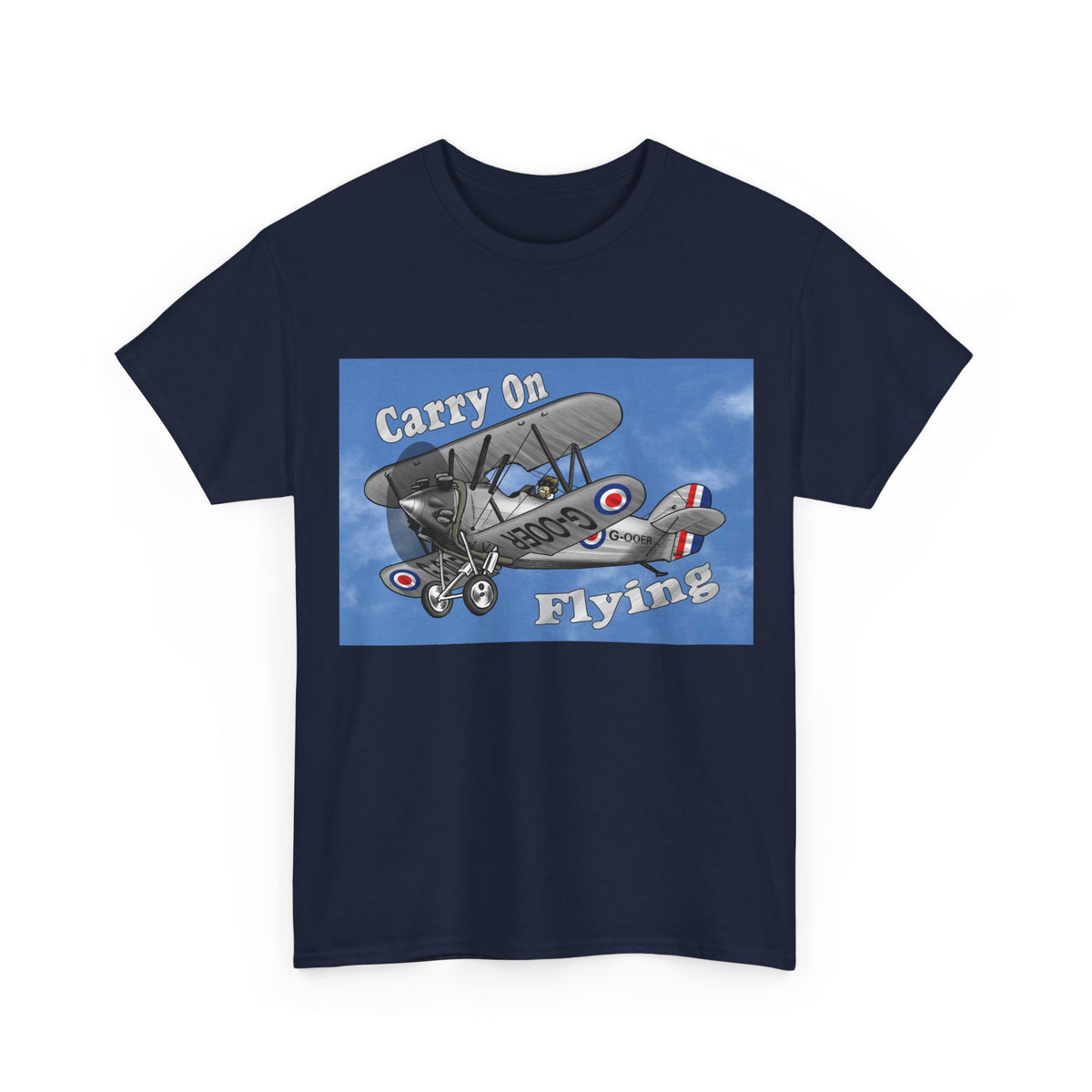 Carry On Flying Vintage Biplane Aviation T-Shirt