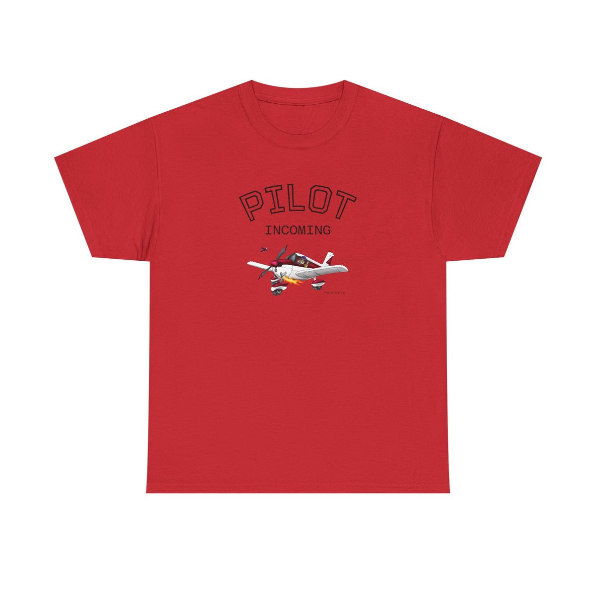 Pilot Incoming T-Shirt – Vintage Airplane Graphic Tee for Aviators & Flight Enthusiasts