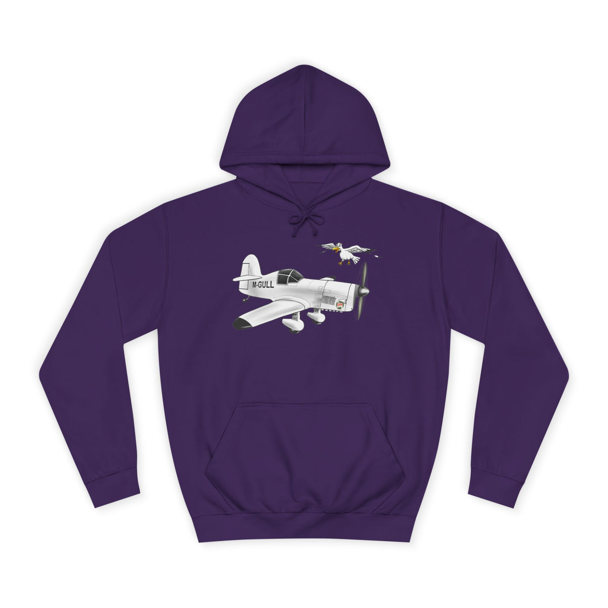 Vintage Mew Gull Hoodie - Historic Racing Aircraft Design