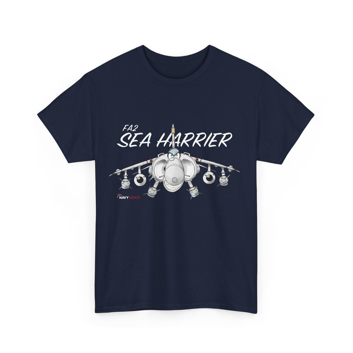 Vintage Fighter Jet Graphic Cotton T-Shirt