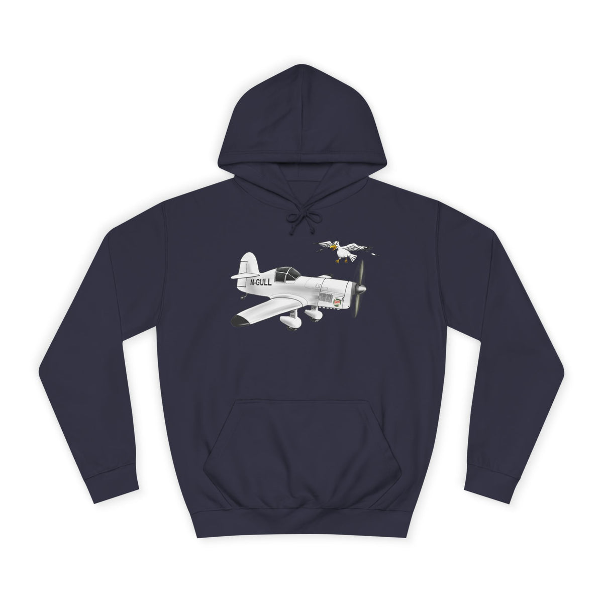 Vintage Mew Gull Hoodie - Historic Racing Aircraft Design