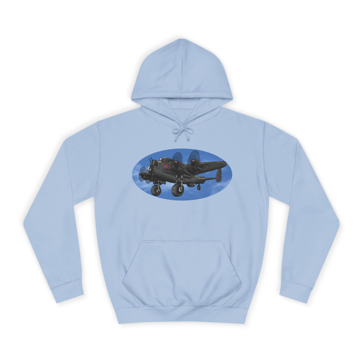 Vintage Lancaster Bomber Hoodie - Aviation Graphic Pullover