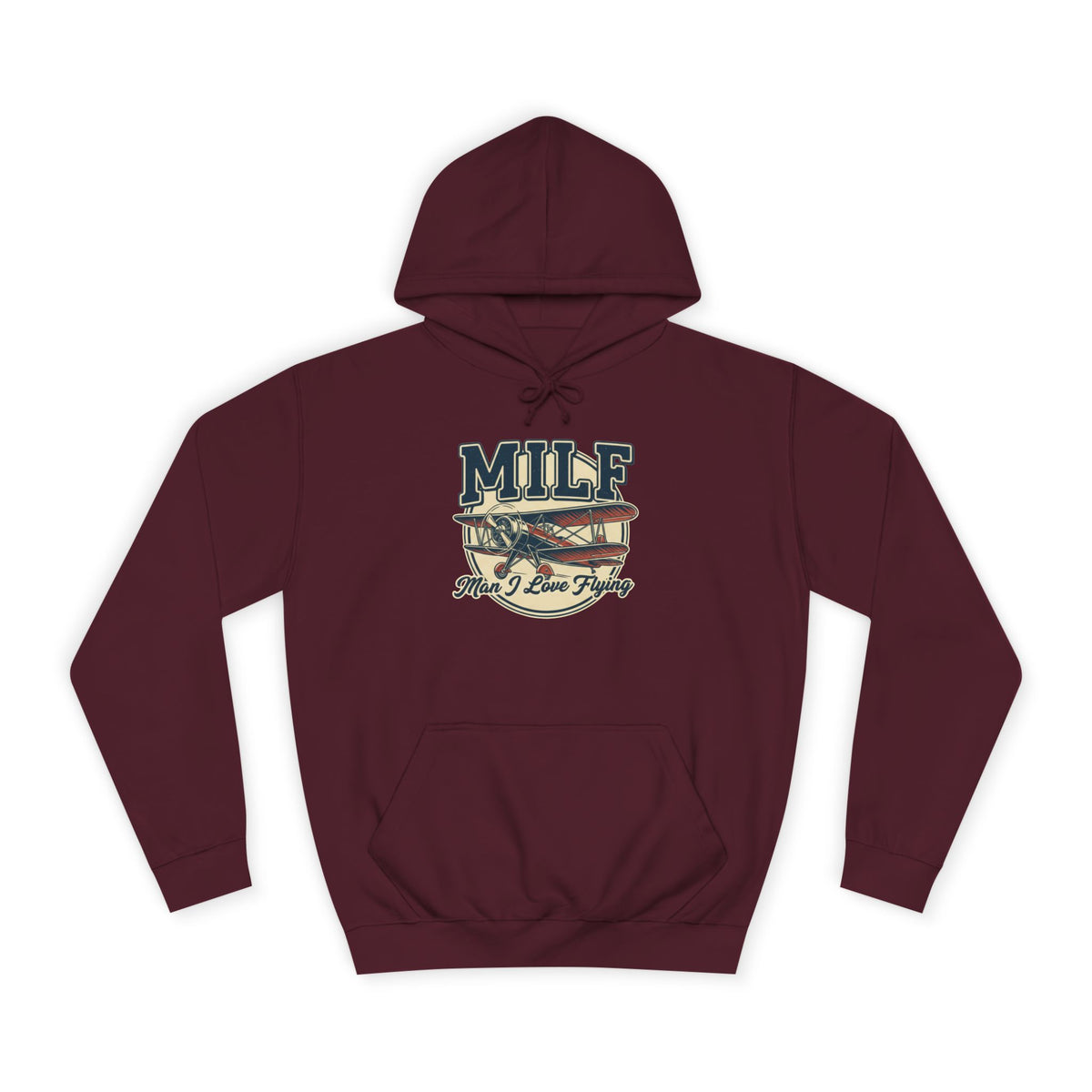 MILF Retro Flag Hoodie – Vintage Americana College Style