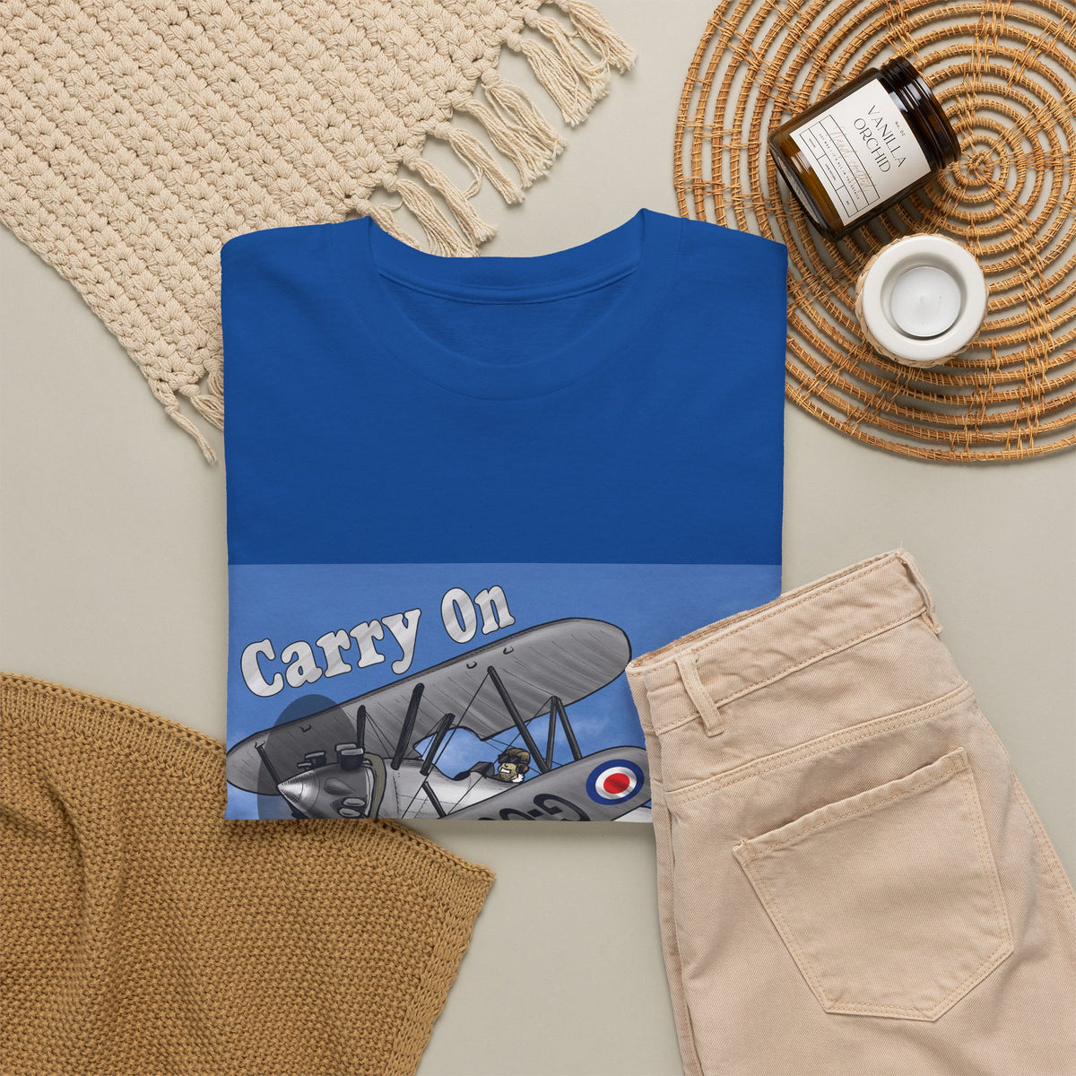 Carry On Flying Vintage Airplane T-Shirt
