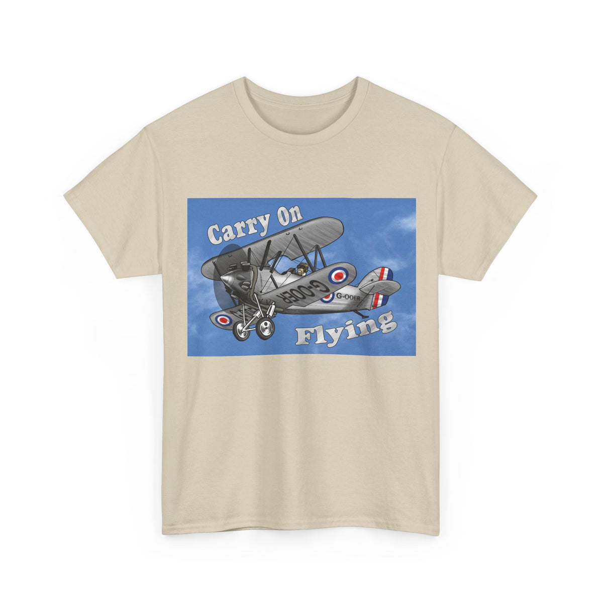 Carry On Flying Vintage Biplane Aviation T-Shirt