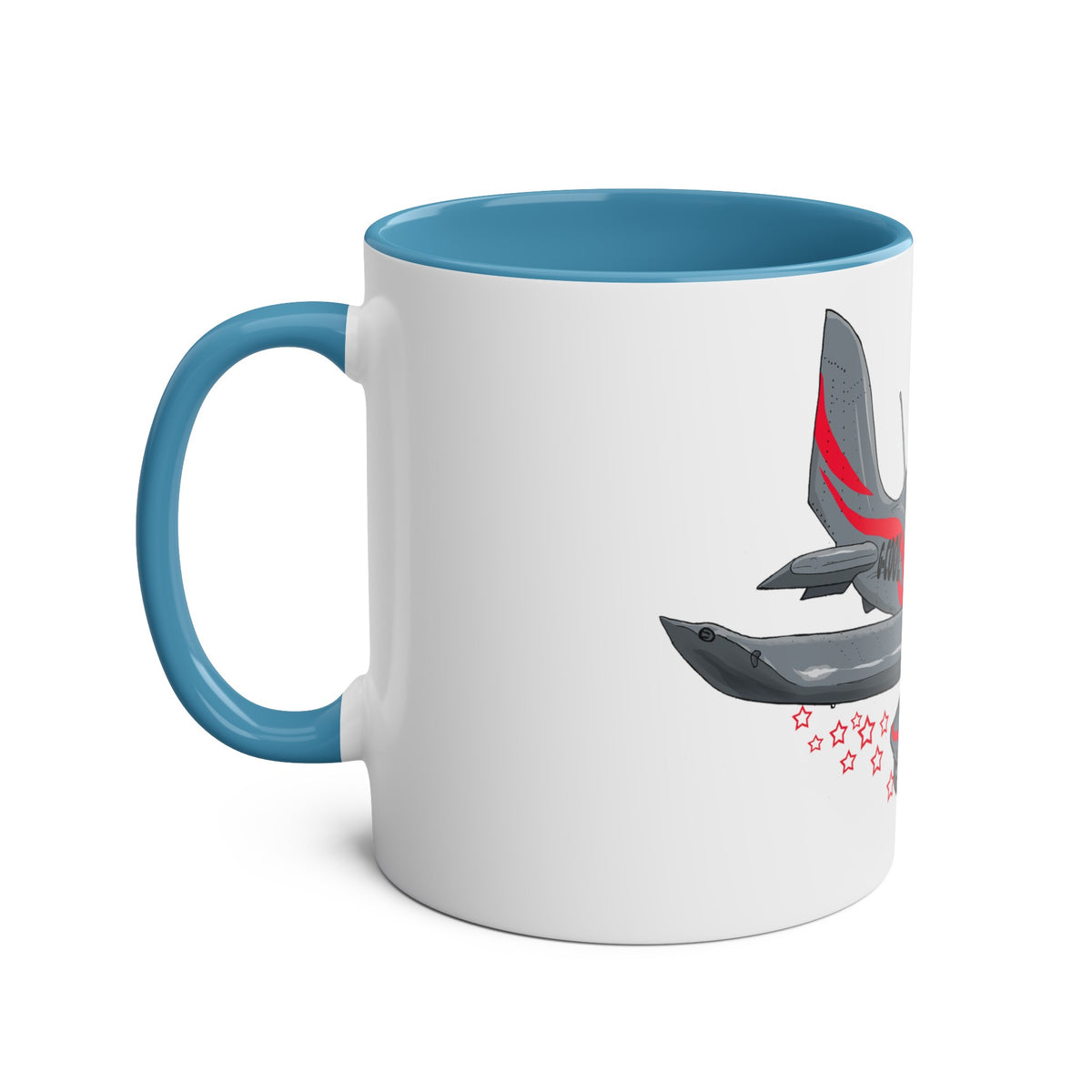 Eurostar EV07 Captain Cool Two-Tone Coffee Mugs, 11oz - Funky Aviation