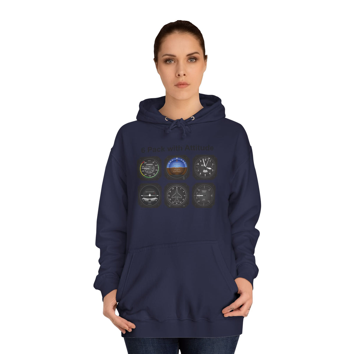 Hoodie — “6 Pack of Attitudes” College Pullover