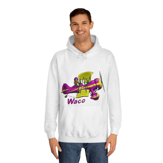 Waco Retro Aircraft Unisex College Hoodie
