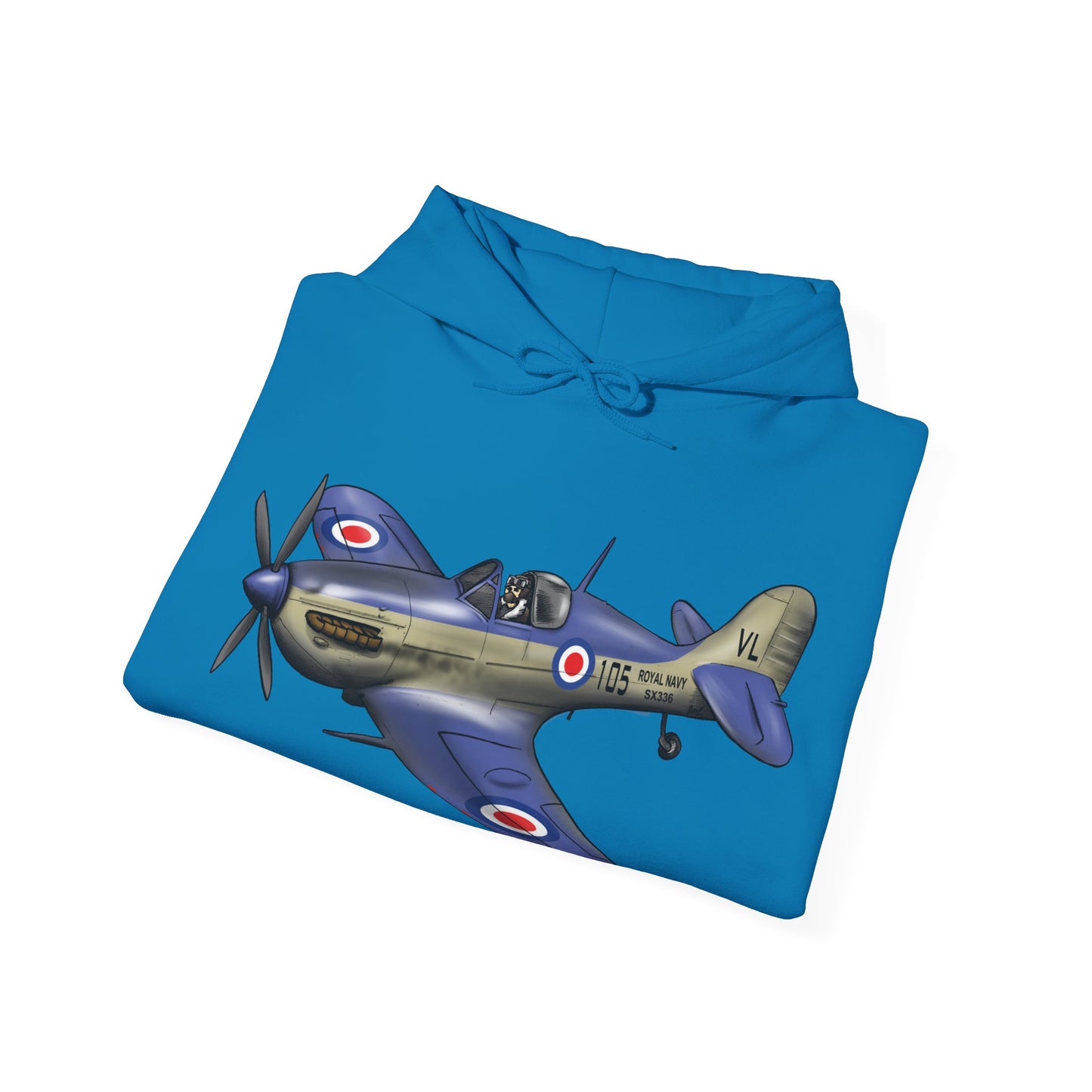 Seafire Spitfire design Unisex Heavy Blend™ Hooded Sweatshirt
