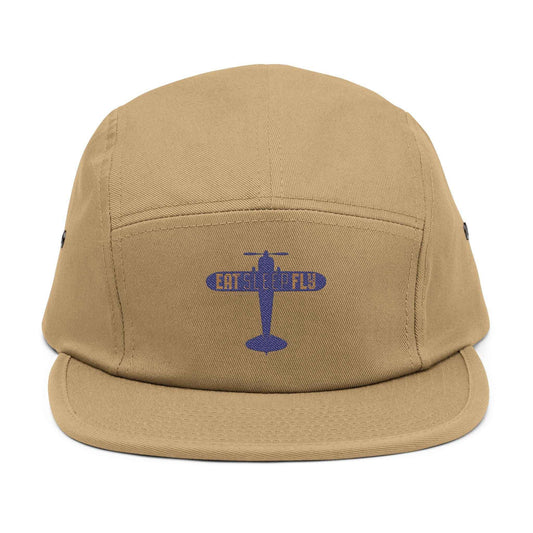 Embroidered "EAT SLEEP FLY" Racing 5-Panel Cap