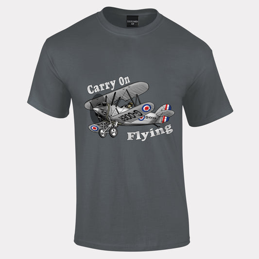 Carry on Flying Bi Plane T-Shirt