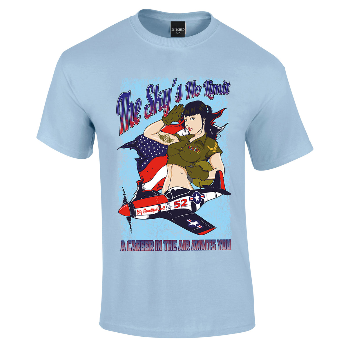 P51 Mustang US Warbird T-Shirt - Funky Aviation