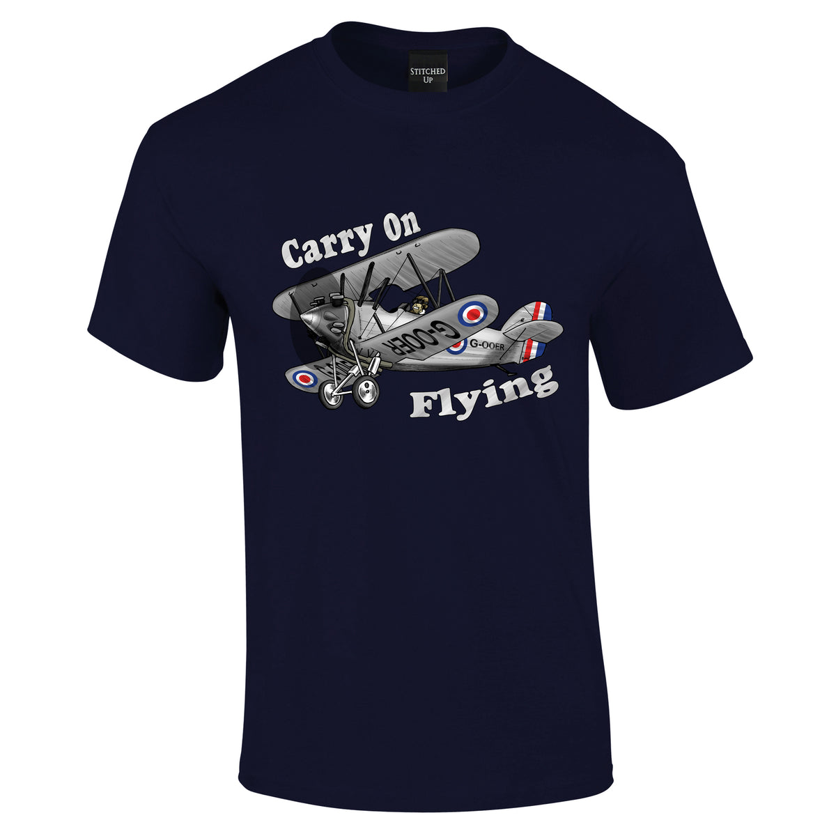 Carry on Flying Bi Plane T-Shirt - Funky Aviation