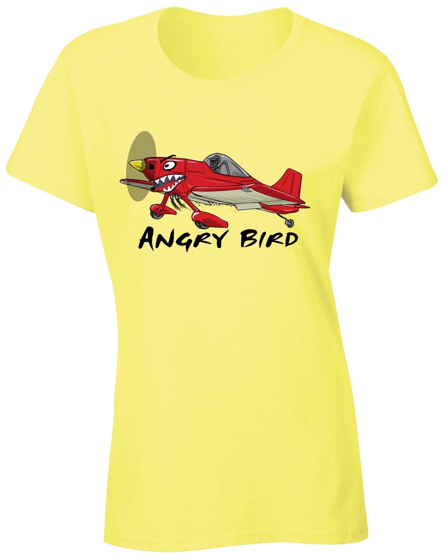 Angry Bird Ladies Aerobatic Flying T-Shirt