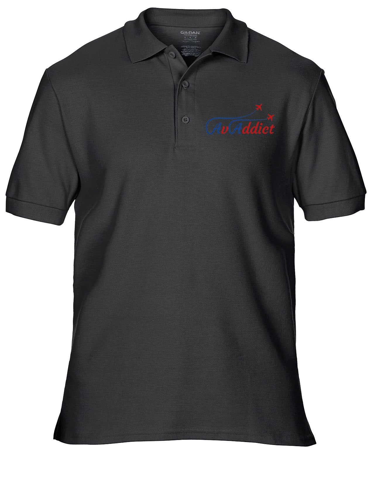 AvAddict Embroidered Aviation Polo Shirt