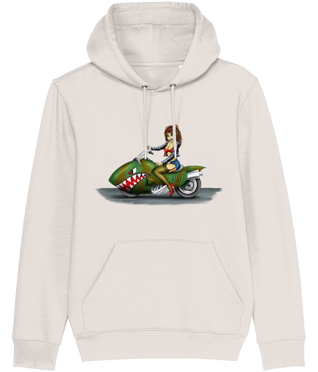 AvGirl Biker Cartoon Hoodie