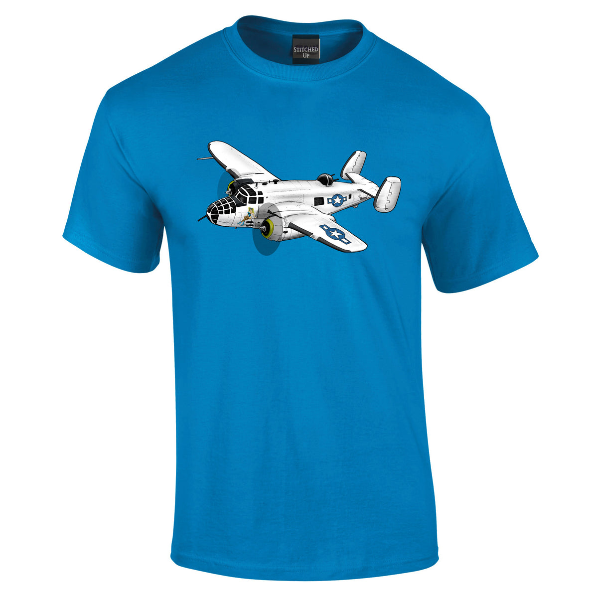 B25 Mitchell Bomber hand drawn T-Shirt - Funky Aviation