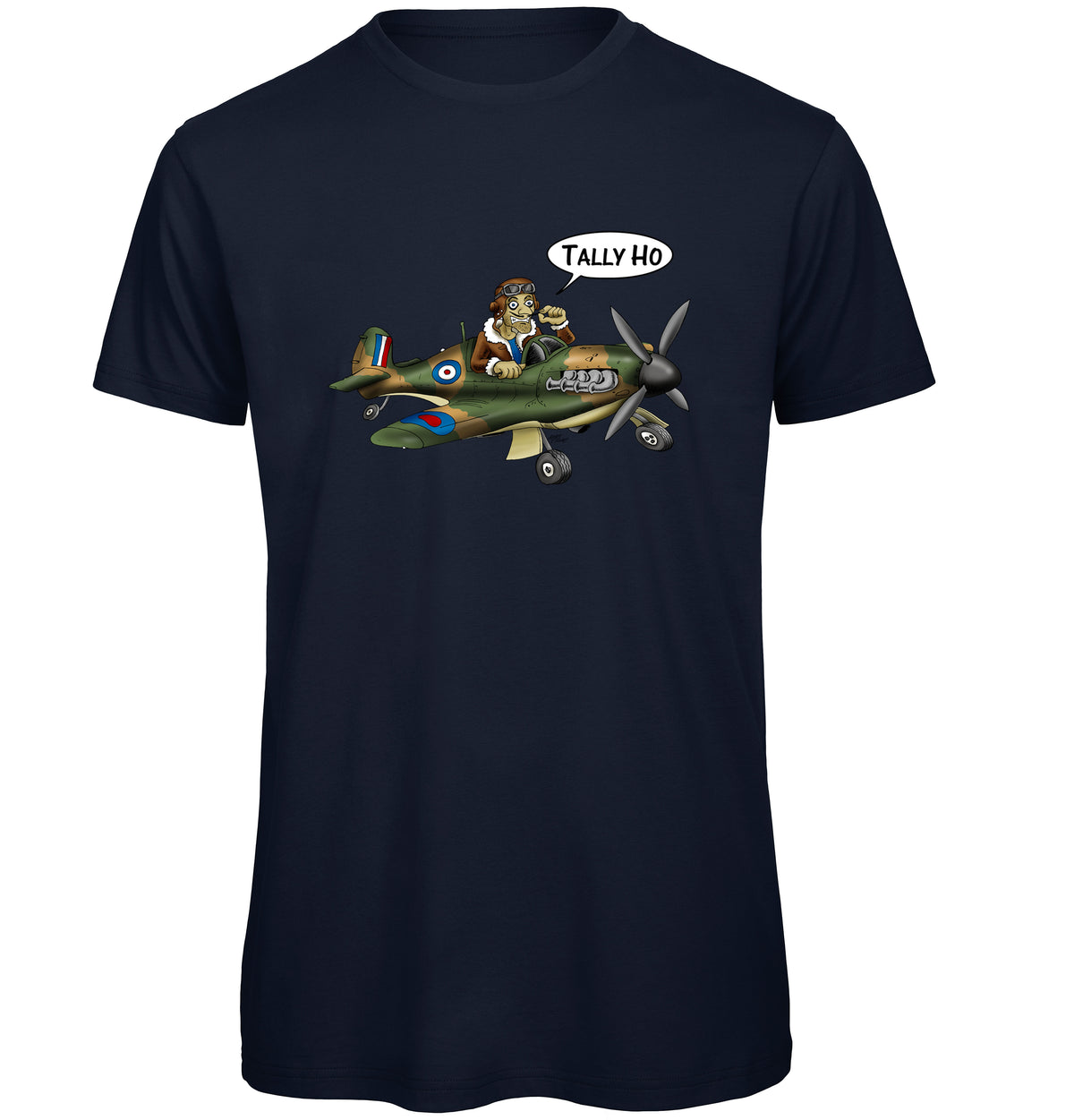 Tally Ho Spitfire T-Shirt - Funky Aviation
