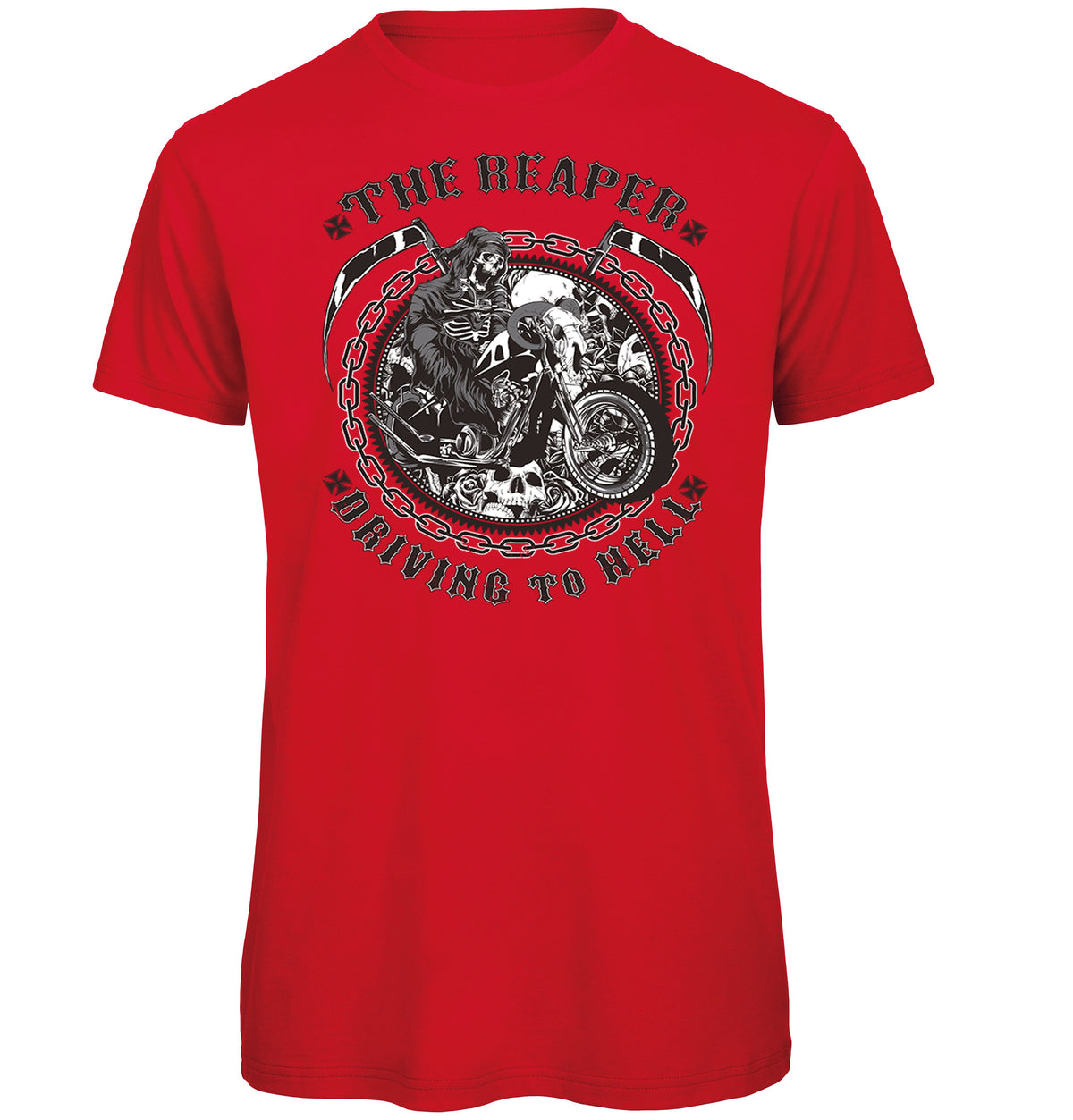 Grim Reaper Biker T-Shirt - Funky Aviation