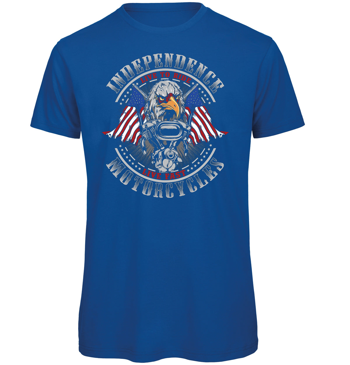 Independence Motorcycles Biker T-Shirt - Funky Aviation