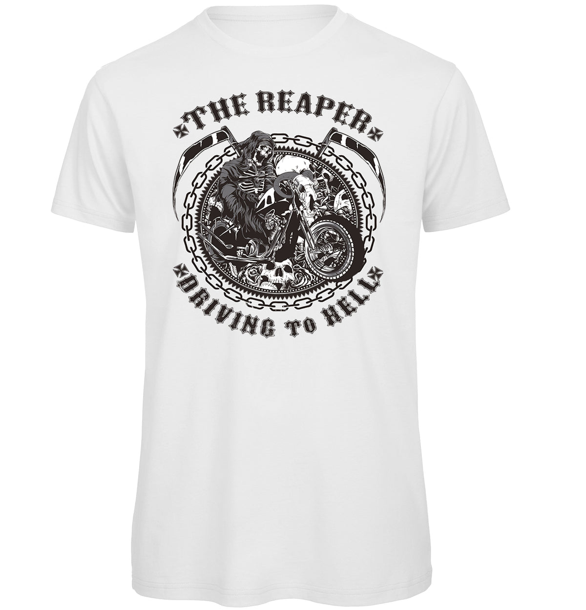 Grim Reaper Biker T-Shirt - Funky Aviation